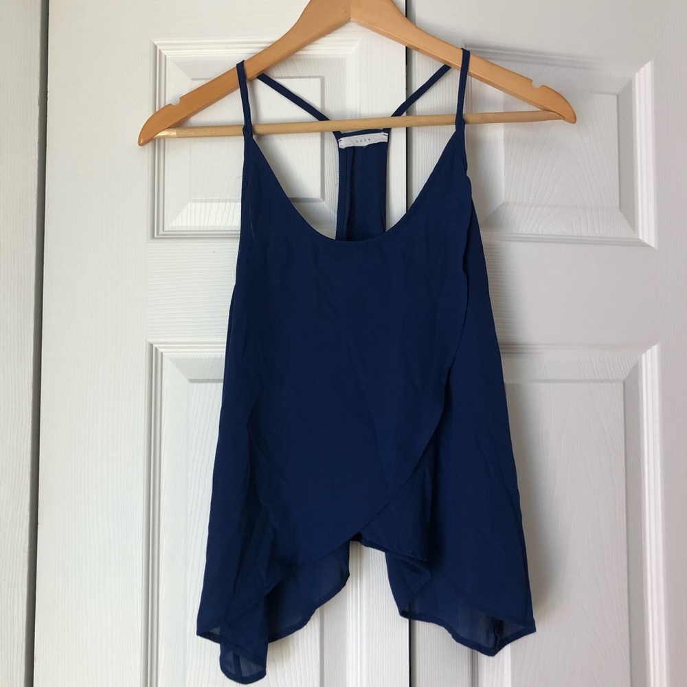 purple halter tank top